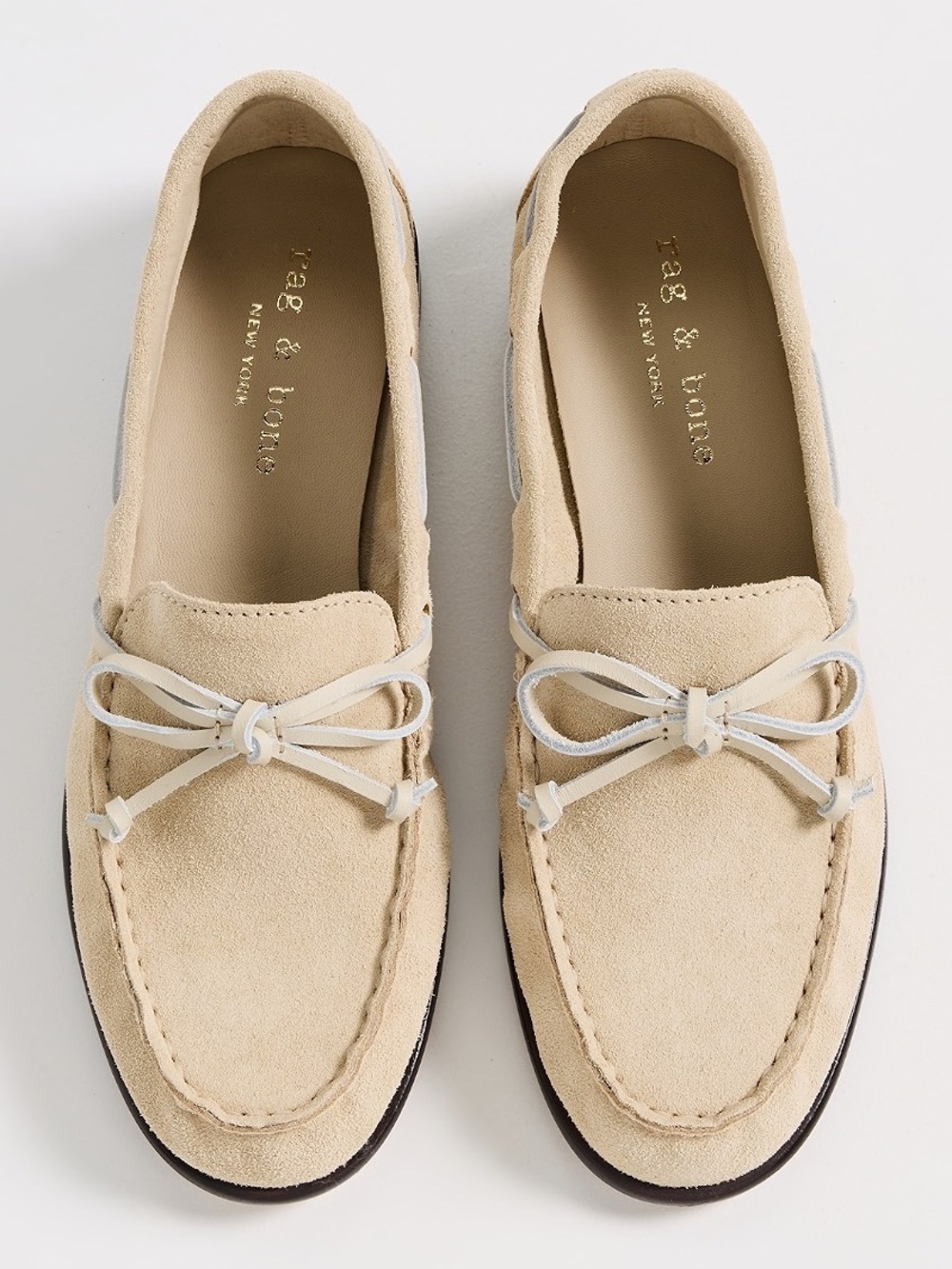 Rag & Bone Suede Carter Boat Shoes Loafers